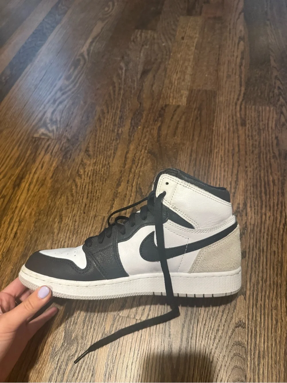 Nike Men’s Black, White and Gray High-Top Sneakers